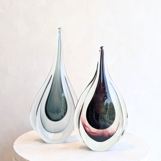 Rain - Sculptural Glass Showpiece