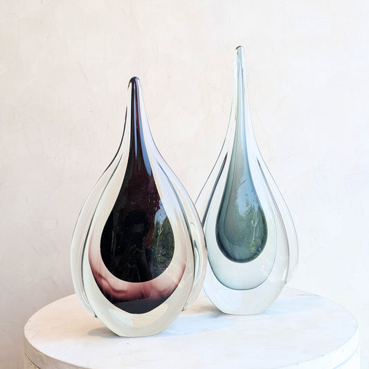 Rain - Sculptural Glass Showpiece