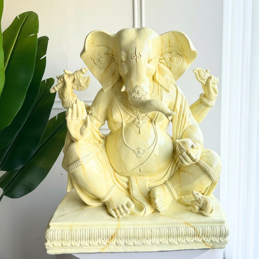 Vighnaharta - Large Ganesha Sculpture ~ 3 ft Tall