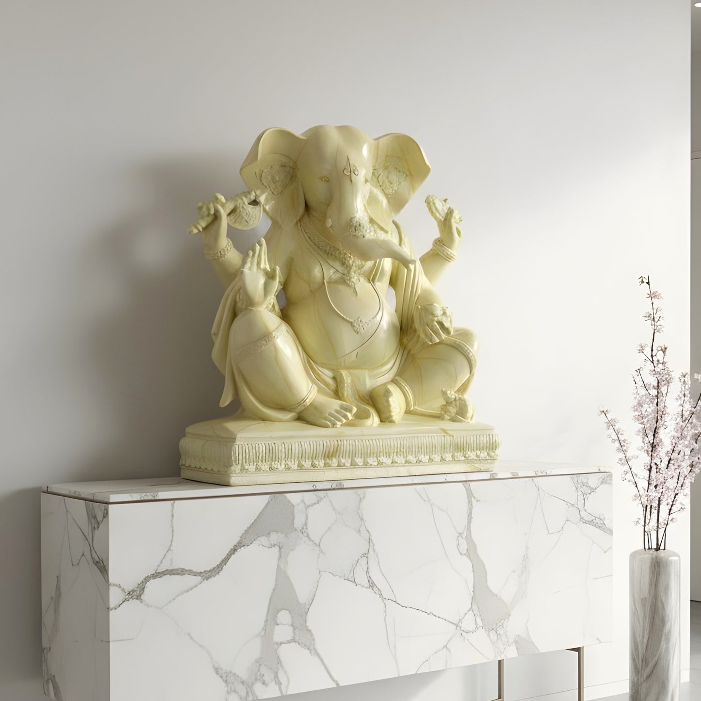 Vighnaharta - Large Ganesha Sculpture ~ 3 ft Tall