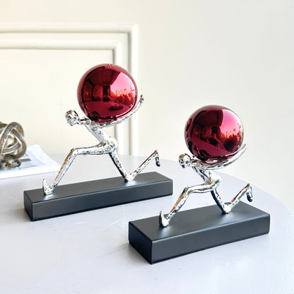 Herculean - Metallic Finish Human Figurine