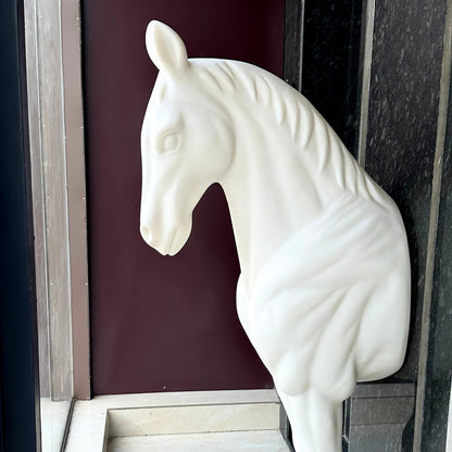 White Majesty - Horse Floor Sculpture ~ 5.5 feet Tall