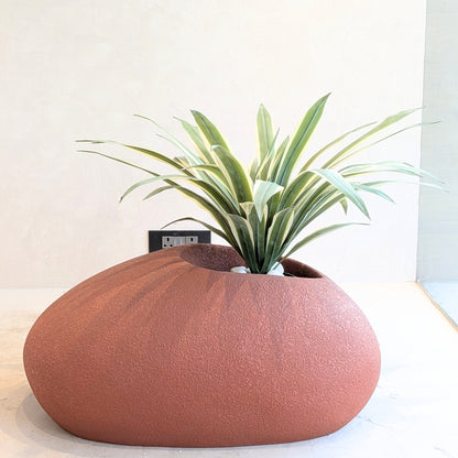 Earthen ~ 2 ft & 3 ft Large Sculptural Plant Pots