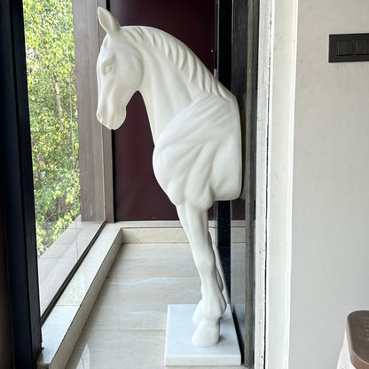 White Majesty - Horse Floor Sculpture ~ 5.5 feet Tall