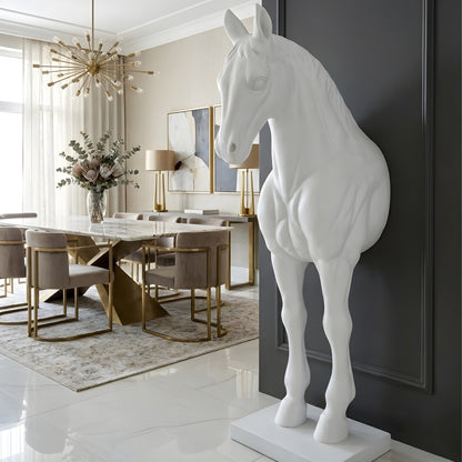 White Majesty - Horse Floor Sculpture ~ 5.5 feet Tall