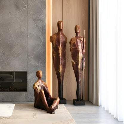 The Sentinels - Human Floor Sculptures (Set of 3) ~ 6 ft Tall