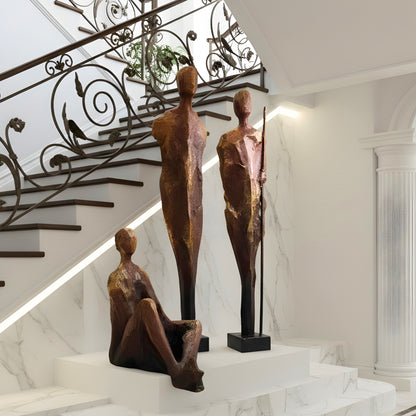 The Sentinels - Human Floor Sculptures (Set of 3) ~ 6 ft Tall