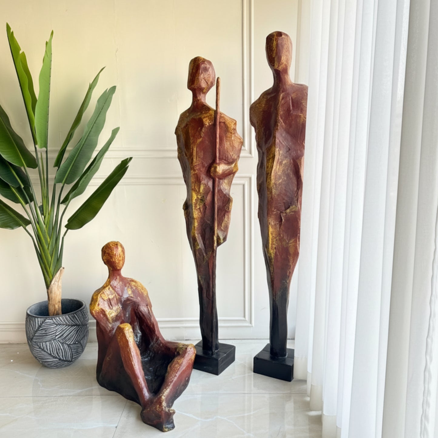The Sentinels - Human Floor Sculptures (Set of 3) ~ 6 ft Tall