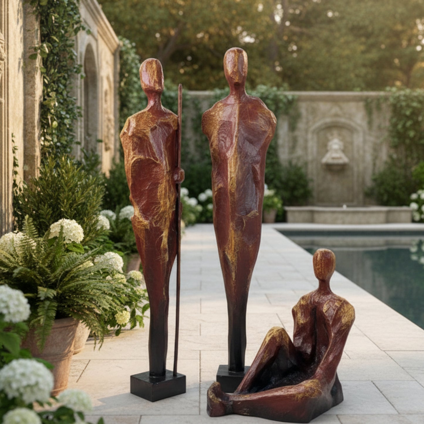 The Sentinels - Human Floor Sculptures (Set of 3) ~ 6 ft Tall