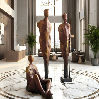 The Sentinels - Human Floor Sculptures (Set of 3) ~ 6 ft Tall