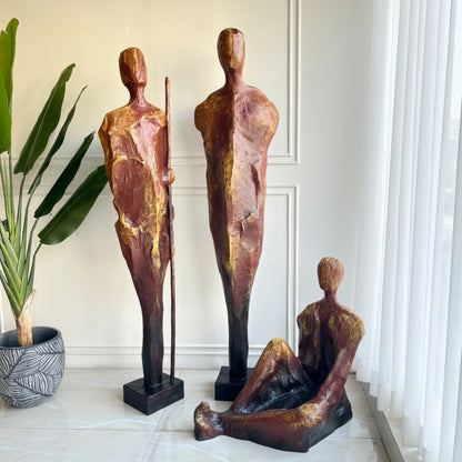 The Sentinels - Human Floor Sculptures (Set of 3) ~ 6 ft Tall
