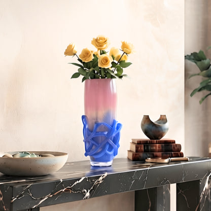 Entwine - Pink & Blue Glass Vases