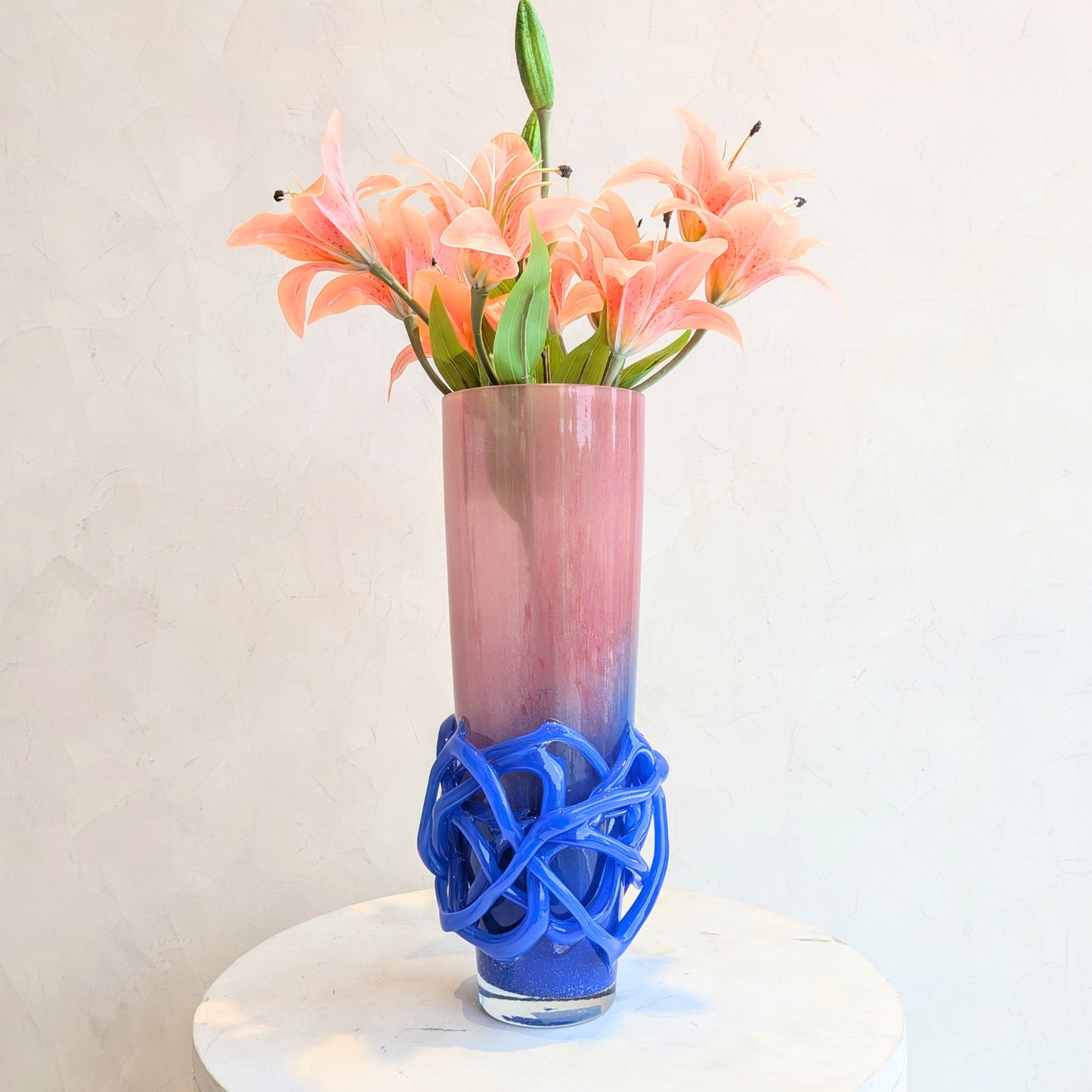 Entwine - Pink & Blue Glass Vases