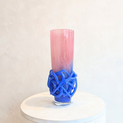 Entwine - Pink & Blue Glass Vases