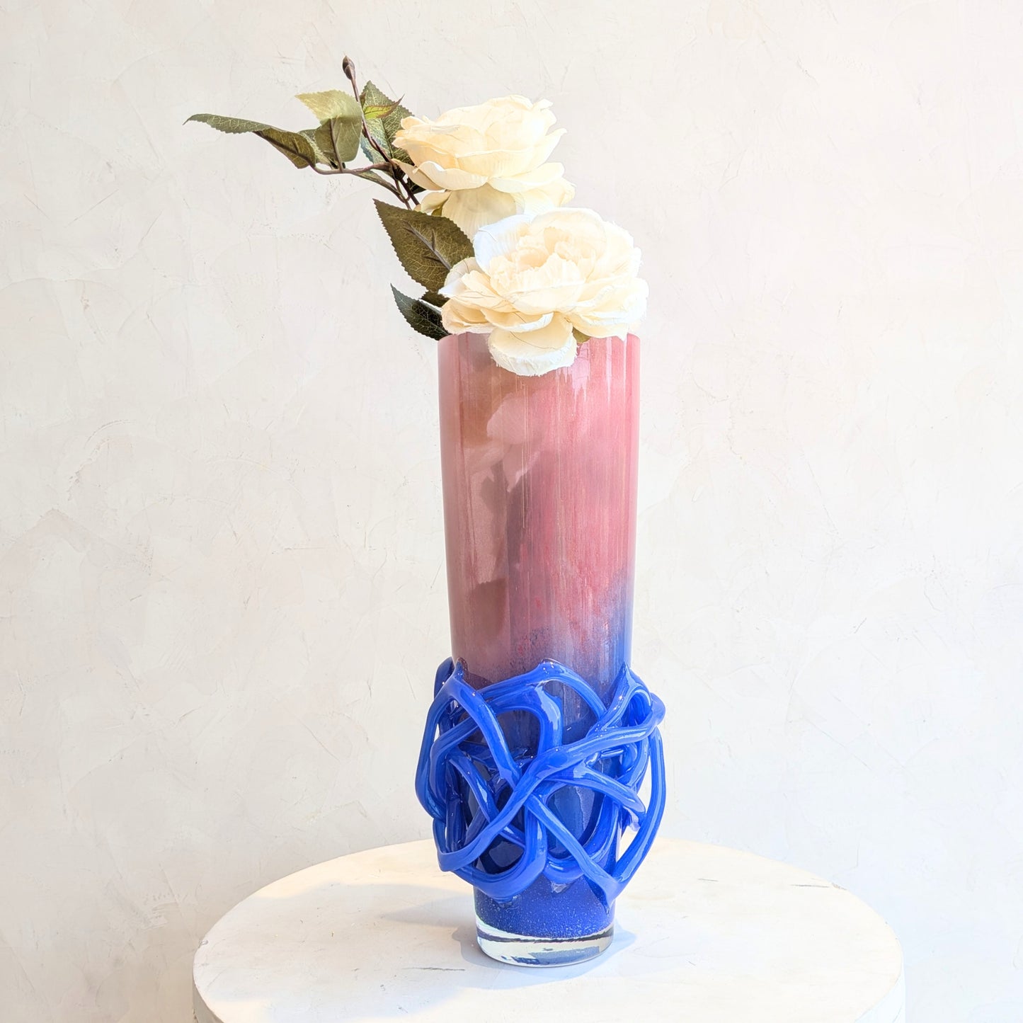 Entwine - Pink & Blue Glass Vases