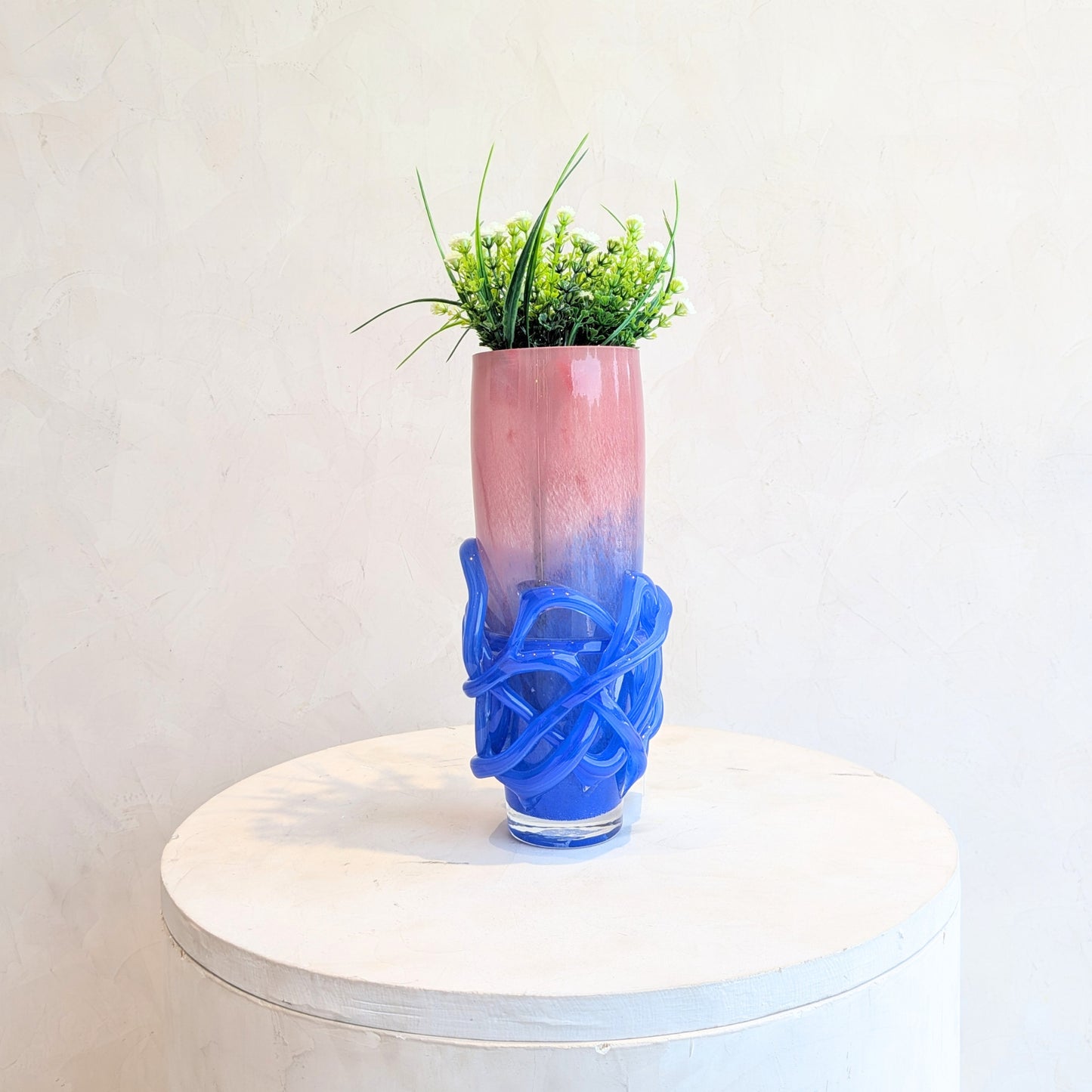 Entwine - Pink & Blue Glass Vases