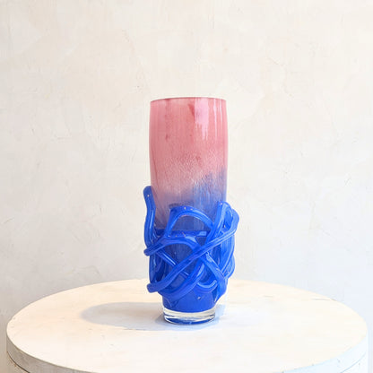 Entwine - Pink & Blue Glass Vases