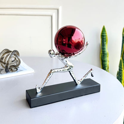 Herculean - Metallic Finish Human Figurine