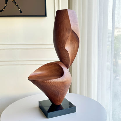 Confluence - Wooden Finish Abstract Showpiece ~ 2.5 ft Tall