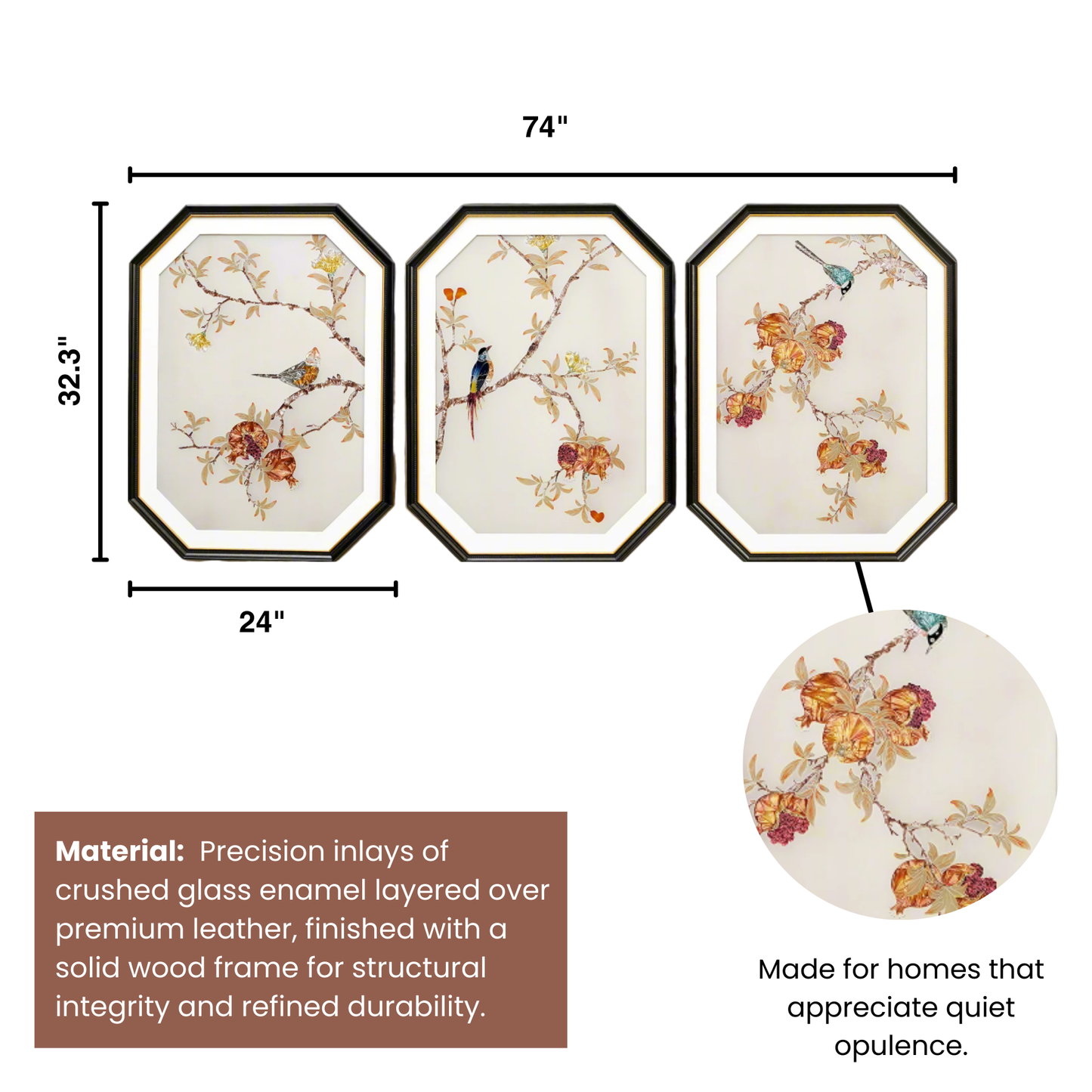 The Garden Script - Limited Edition Premium Wall Art ~ 6.5 ft x 3 ft