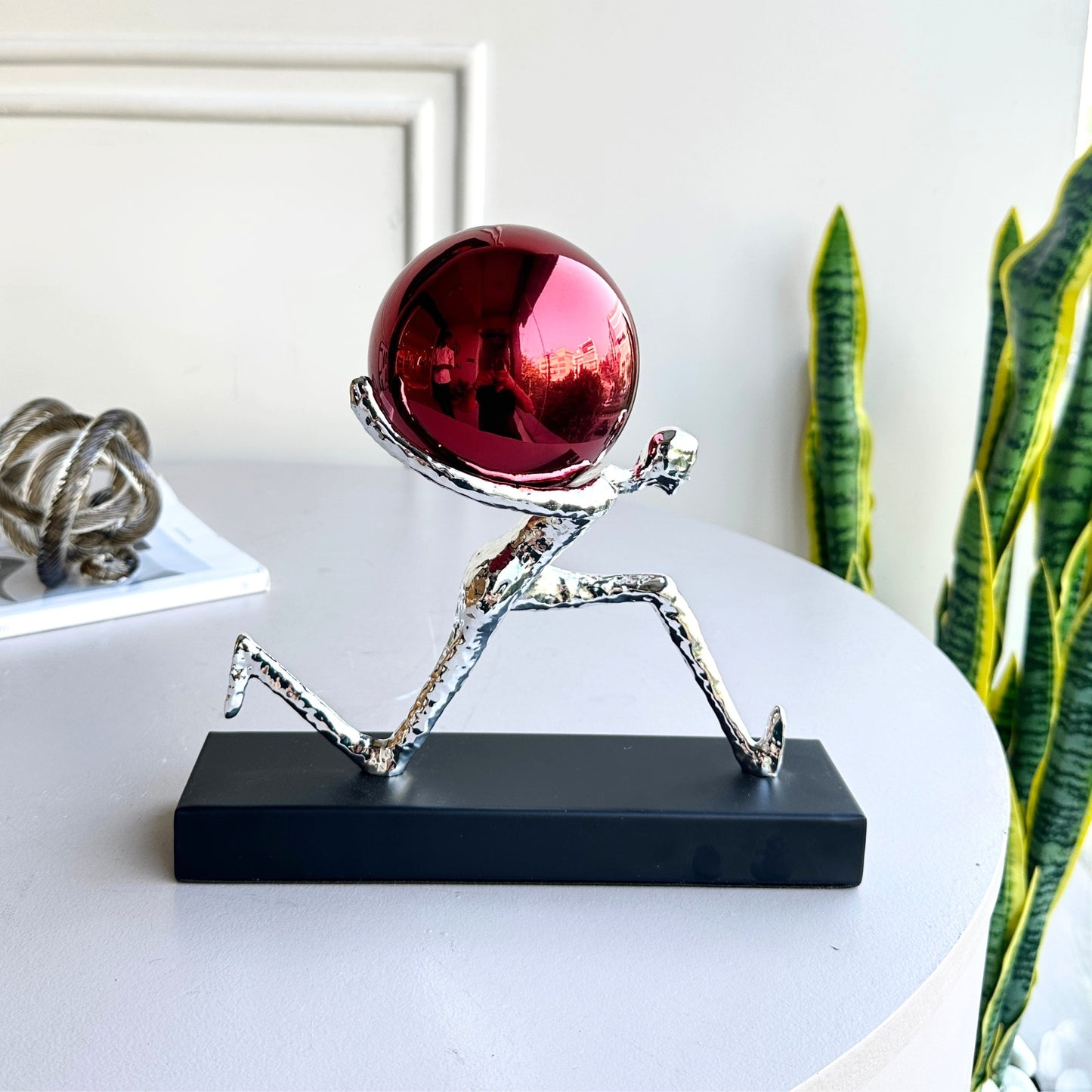 Herculean - Metallic Finish Human Figurine