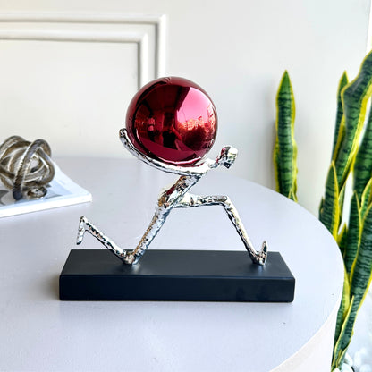 Herculean - Metallic Finish Human Figurine