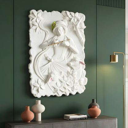 Kanha – Lord Krishna 3D Wall Art ~ 3.5 ft x 2.5 ft