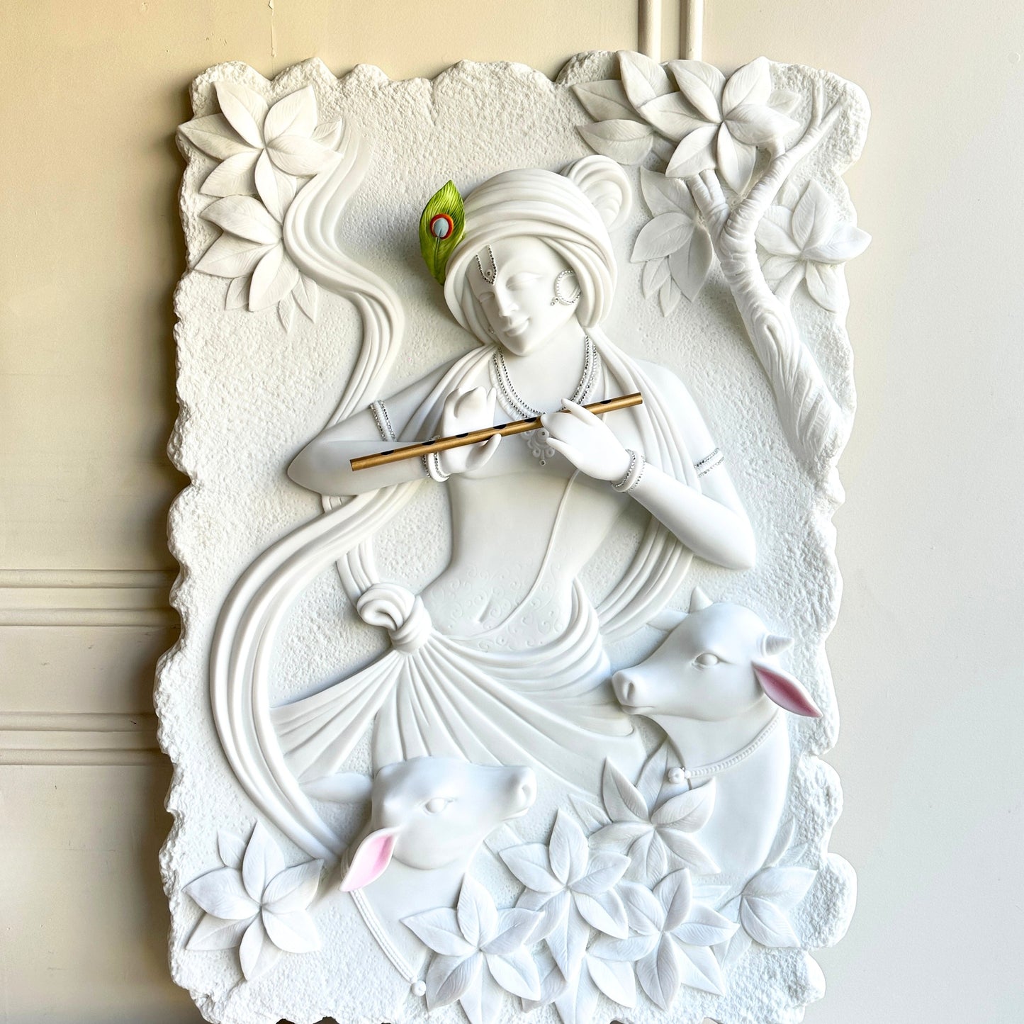 Kanha – Lord Krishna 3D Wall Art ~ 3.5 ft x 2.5 ft