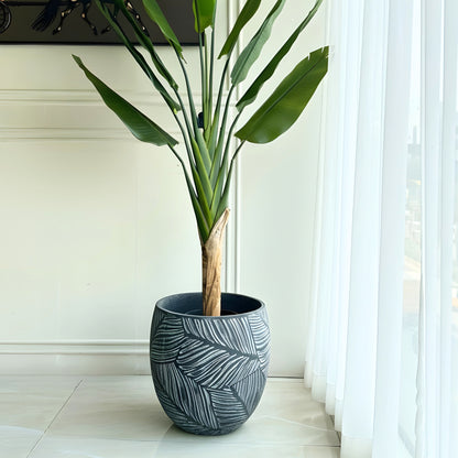 Eden ~ Grey Sculptural Plant Pots