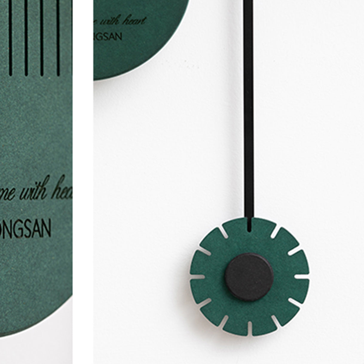 The Surreal Flow of Life - Luxe Wall Clock - Style 6 - Green