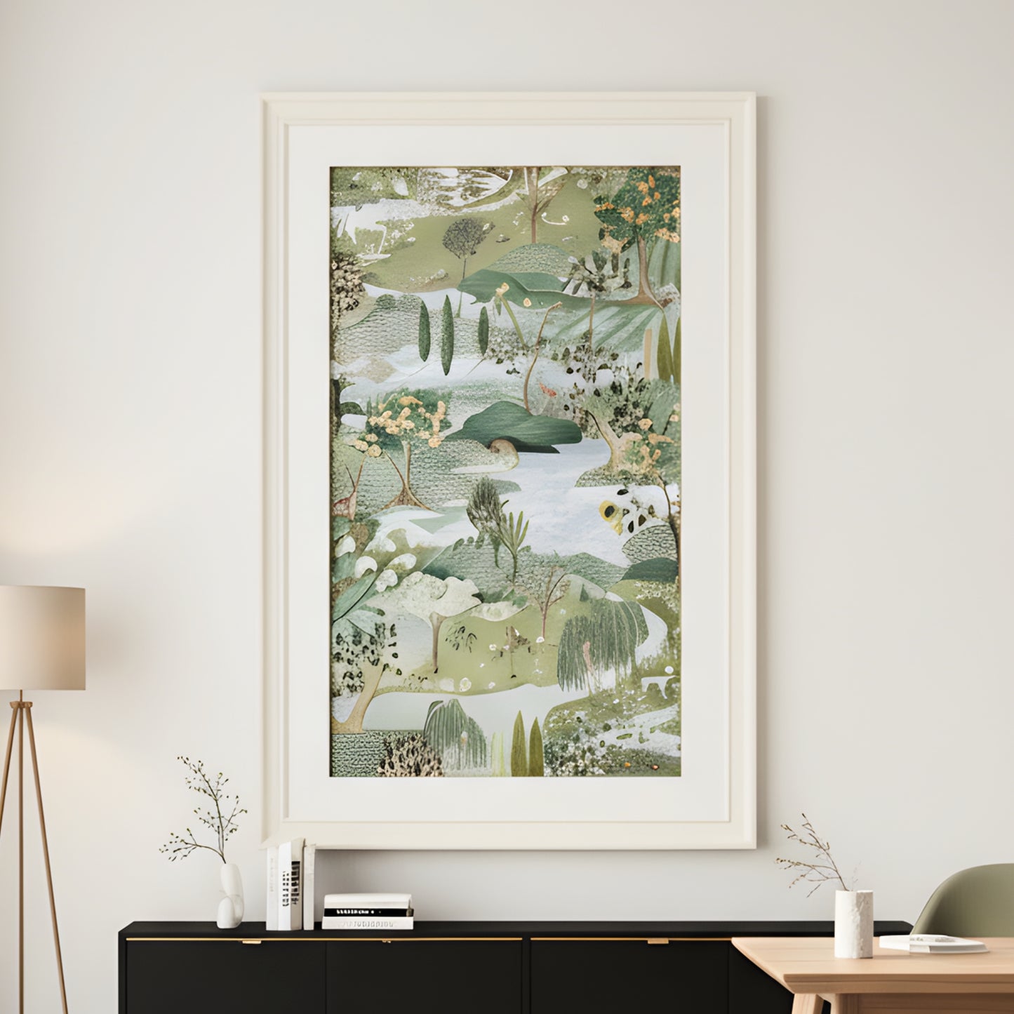 Edenia – Nature Inspired 3D detailing Premium Wall Art ~ 6 ft x 4 ft