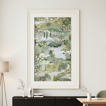 Edenia – Nature Inspired 3D detailing Premium Wall Art ~ 6 ft x 4 ft