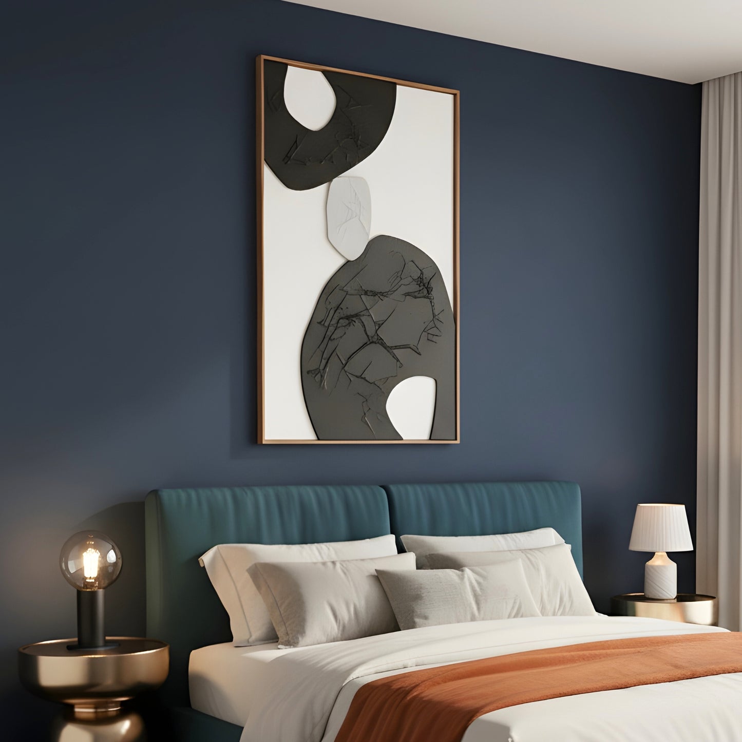 Equis - Modern Abstract Premium Wall Art ~ 4 ft x 2.5 ft