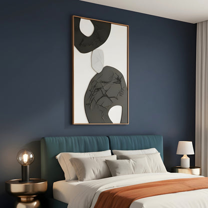 Equis - Modern Abstract Premium Wall Art ~ 4 ft x 2.5 ft