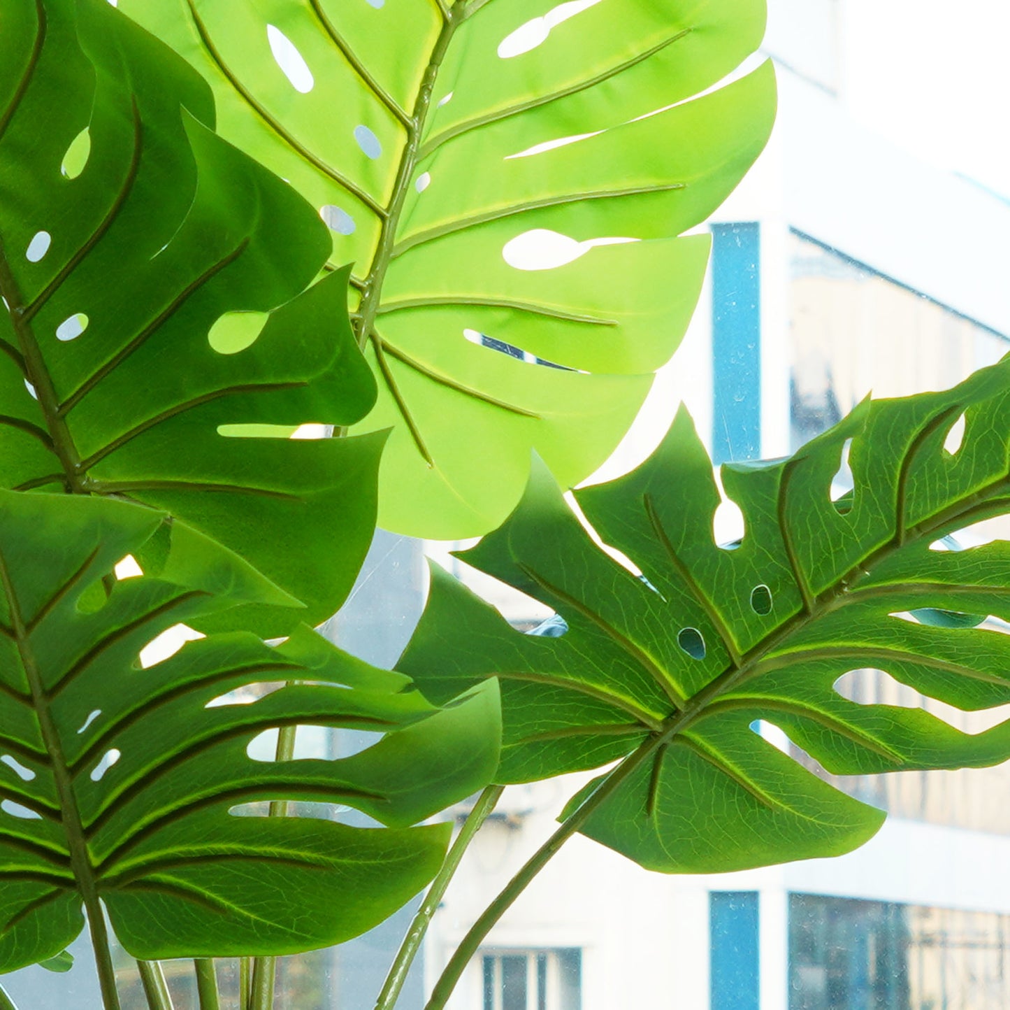 Frosty Monstera Haven - 5 Feet Tall Artificial Plant