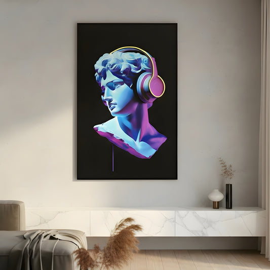 Rhythm by La Muse – 3 ft × 4 ft LED Canvas Wall Art for Music Room, Living Room & Lounge