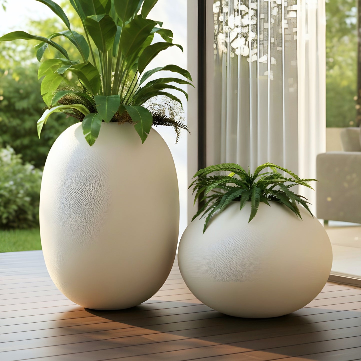 Pebble ~ 2 ft & 3 ft Large Sculptural Plant Pots