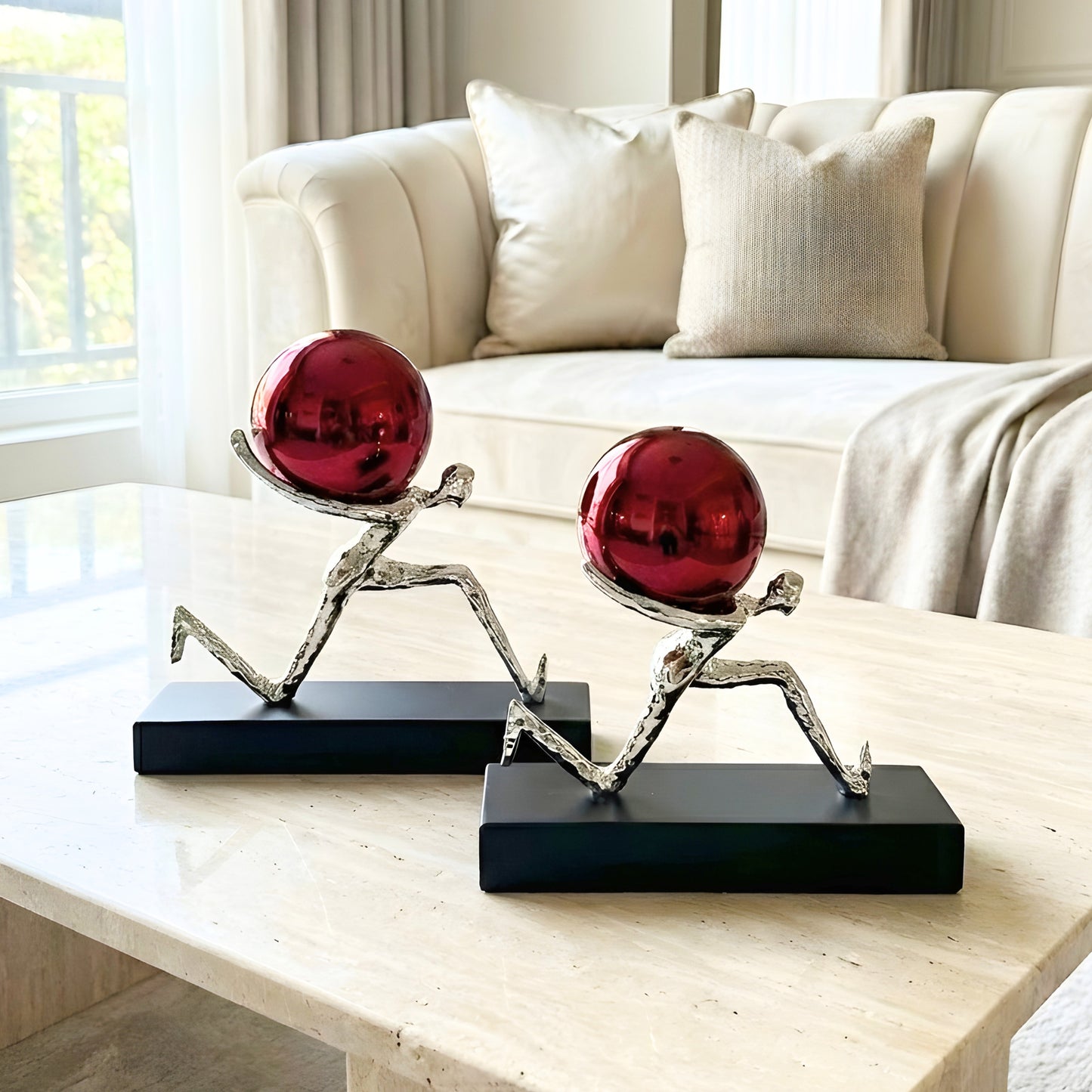Herculean - Metallic Finish Human Figurine