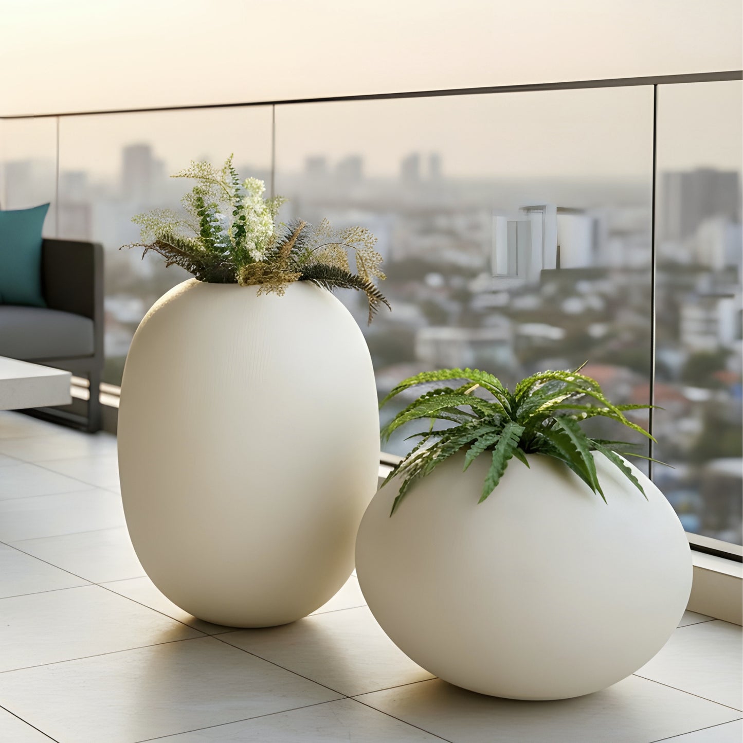 Pebble ~ 2 ft & 3 ft Large Sculptural Plant Pots