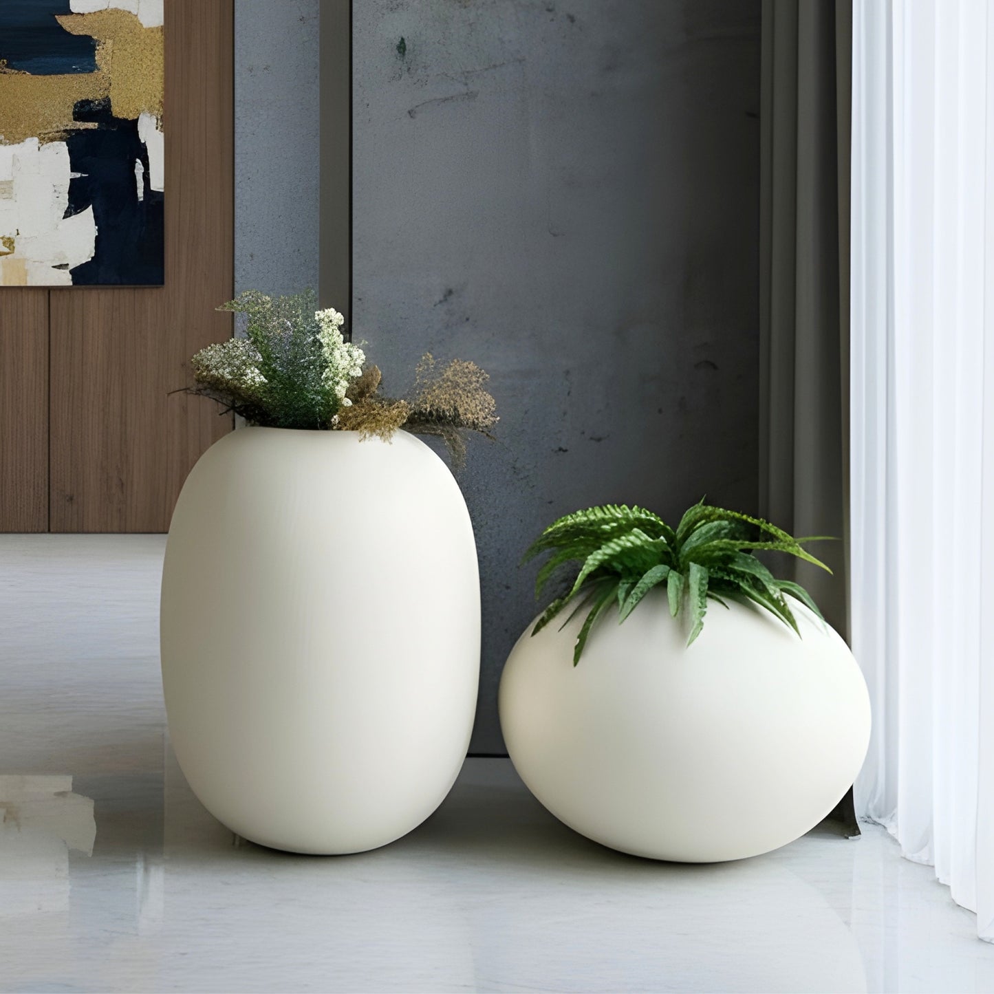 Pebble ~ 2 ft & 3 ft Large Sculptural Plant Pots