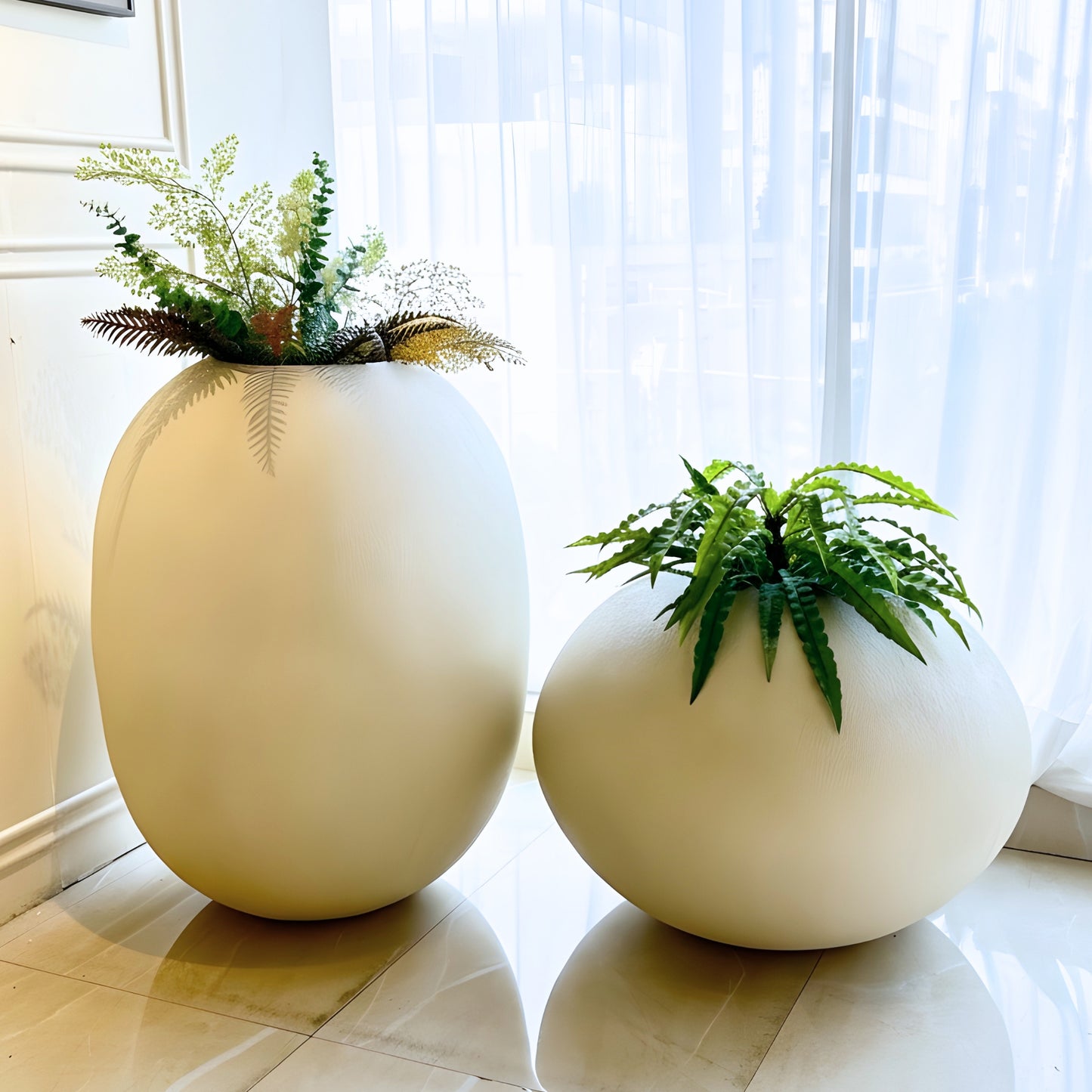 Pebble ~ 2 ft & 3 ft Large Sculptural Plant Pots