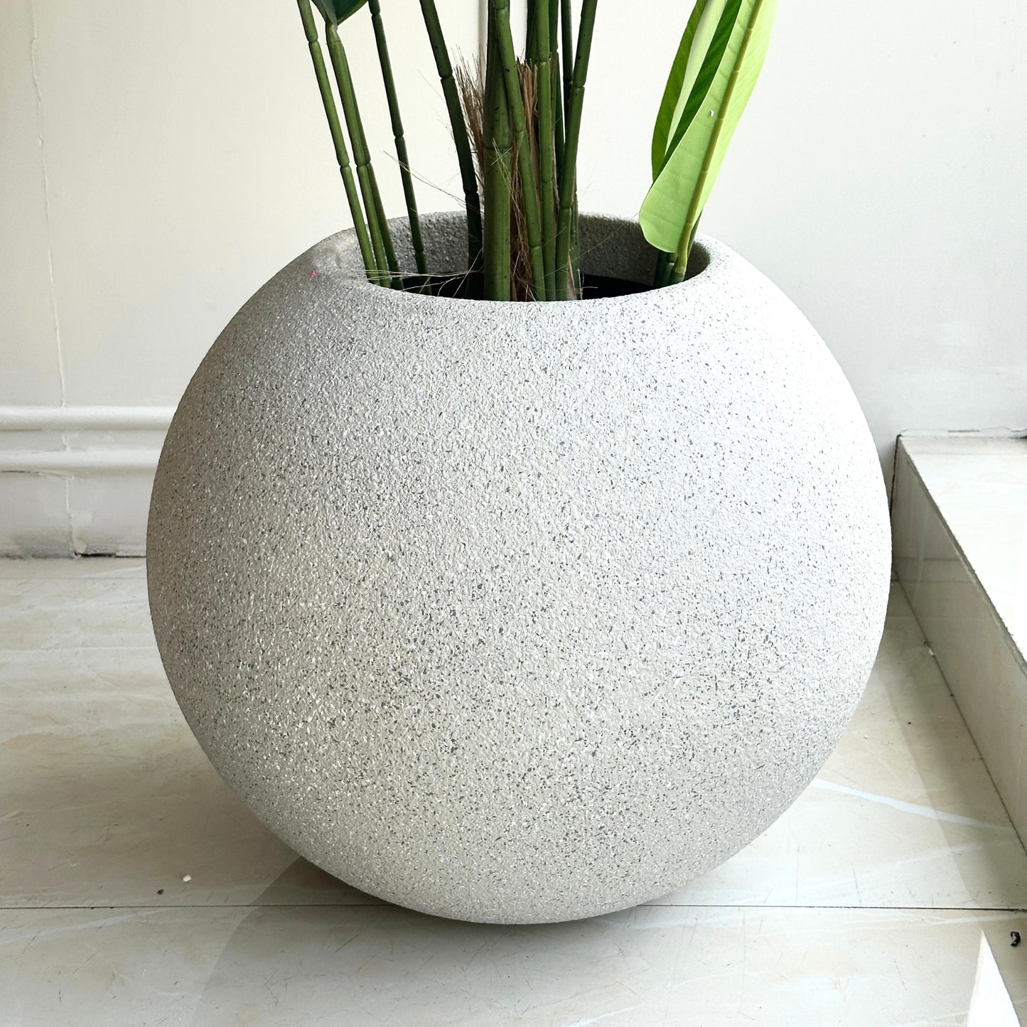 Pebble - Stone finish Plant Pot - Style 2