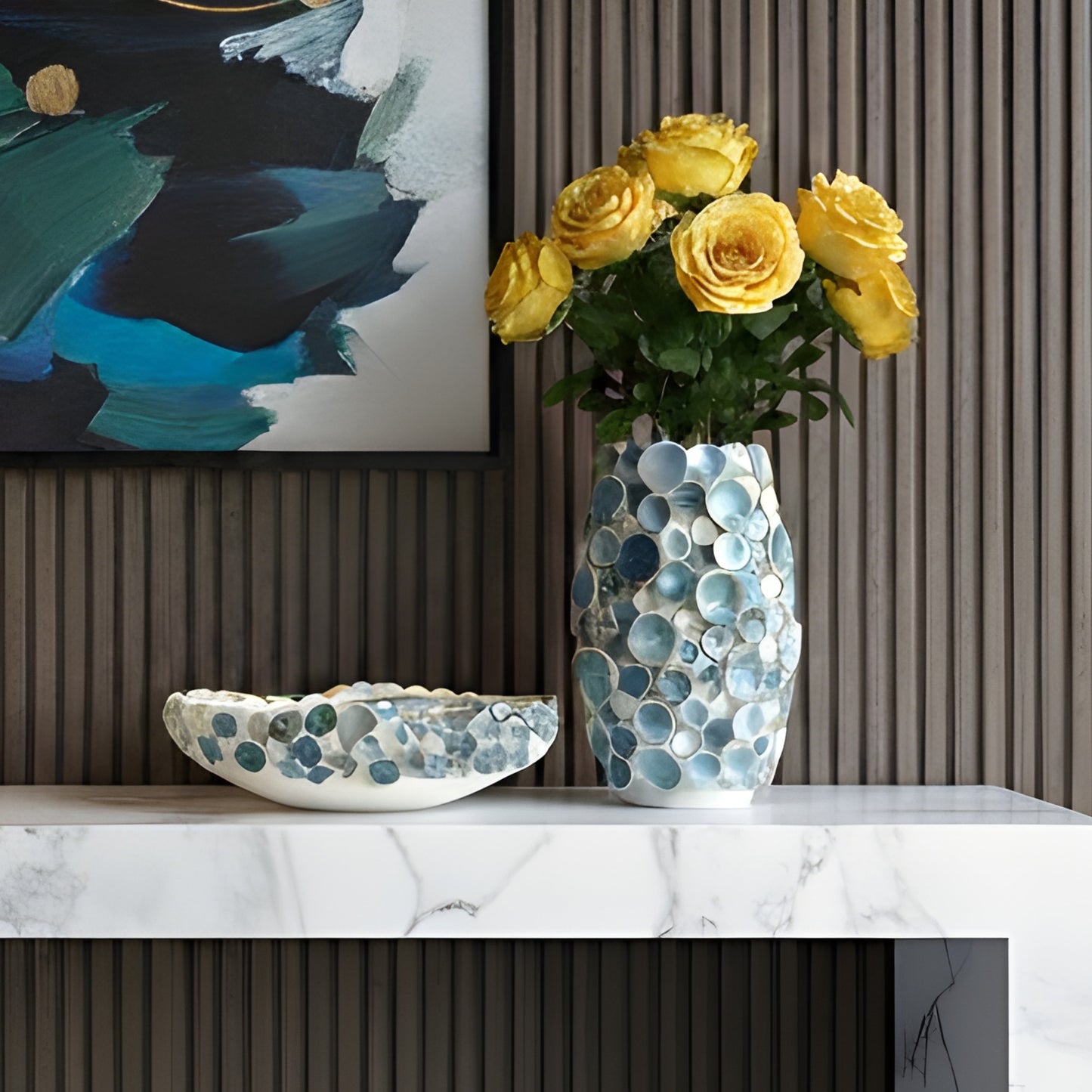 Shore - Handmade Ceramic Vase and Bowl