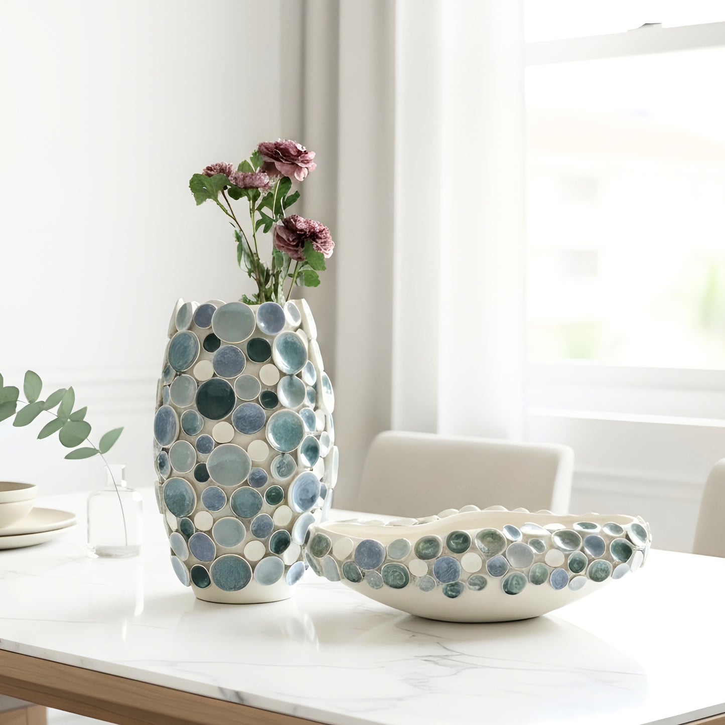 Shore - Handmade Ceramic Vase and Bowl