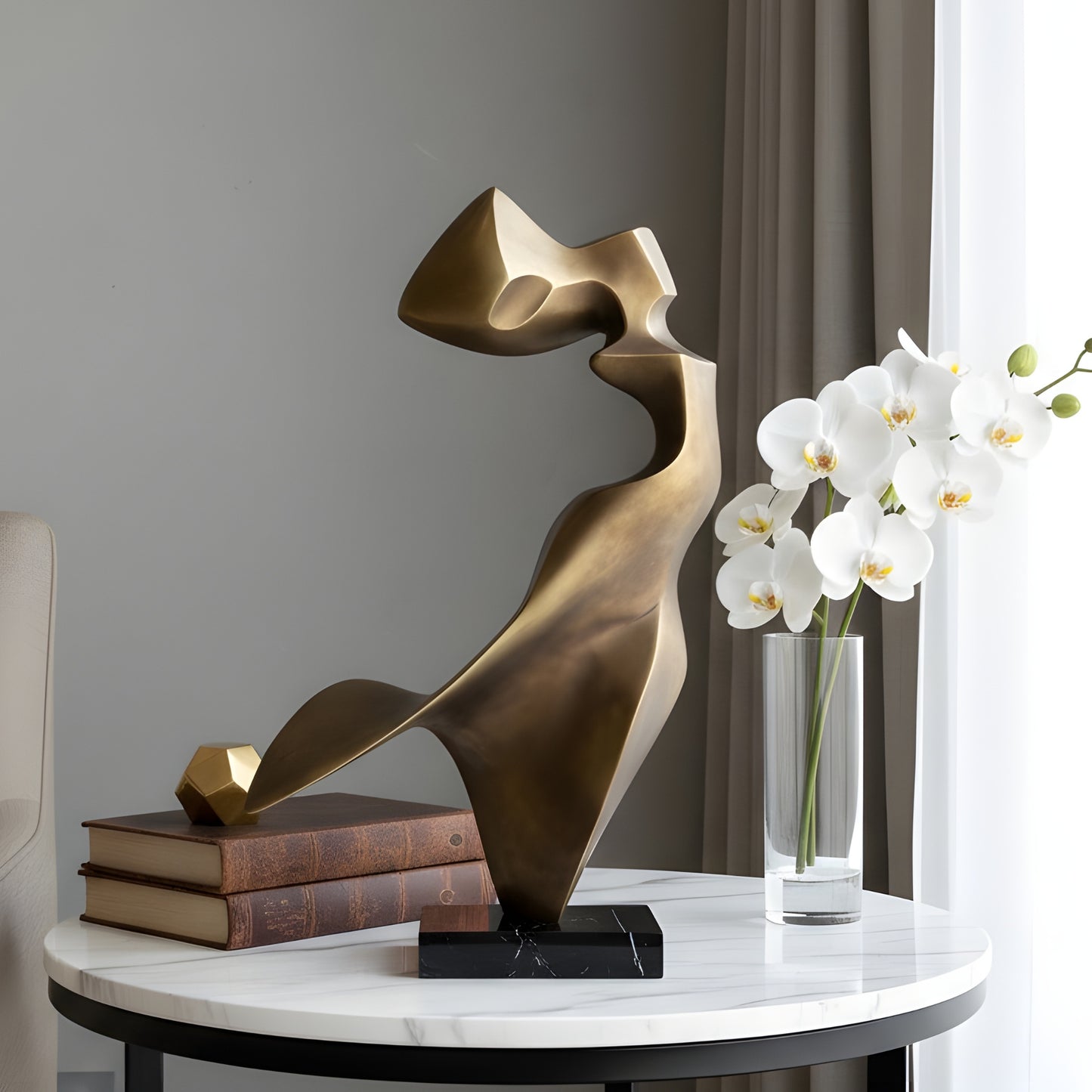 Sway - Bronze Finish Abstract Showpiece ~ 2.5 ft Tall