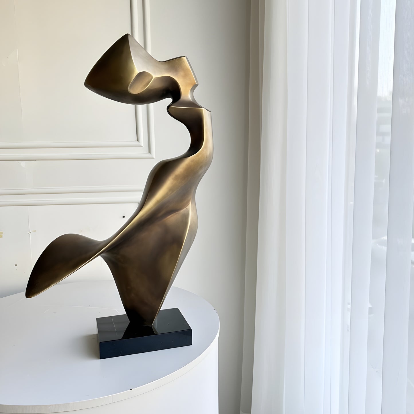 Sway - Bronze Finish Abstract Showpiece ~ 2.5 ft Tall
