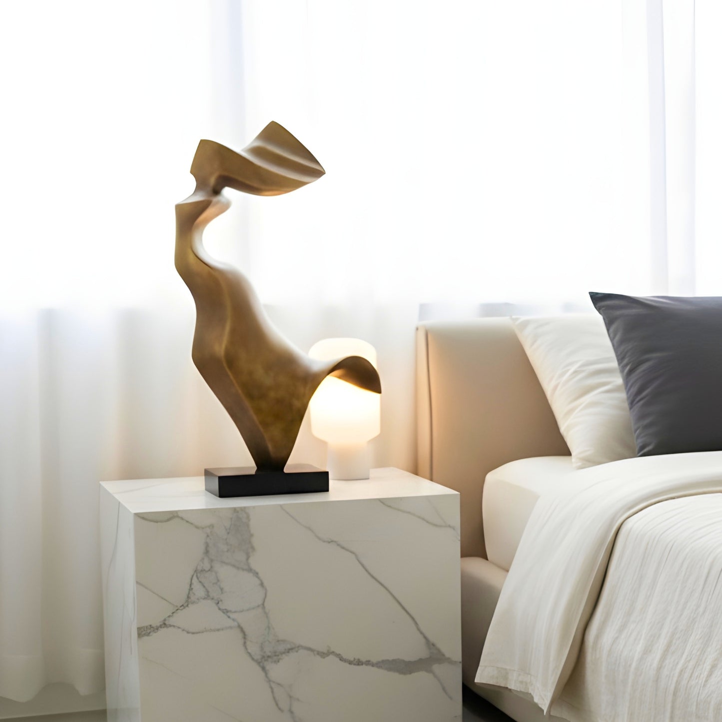 Sway - Bronze Finish Abstract Showpiece ~ 2.5 ft Tall