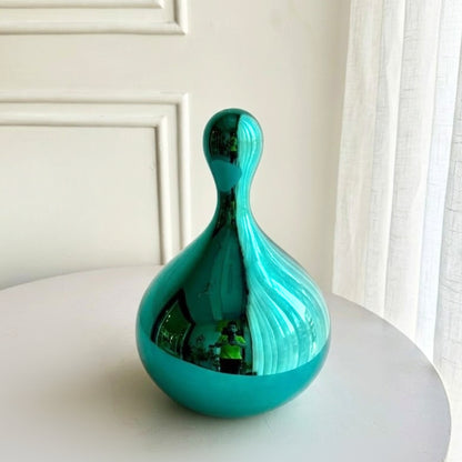 Aqua - Metallic Finish Abstract Showpiece ~ 1 feet Tall