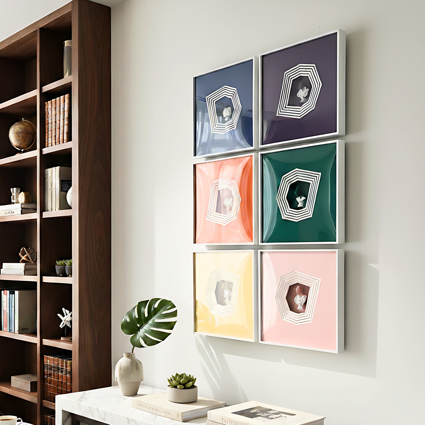 Prism – Bust Themed Neo-Classical Premium Wall Art (Set of 6)