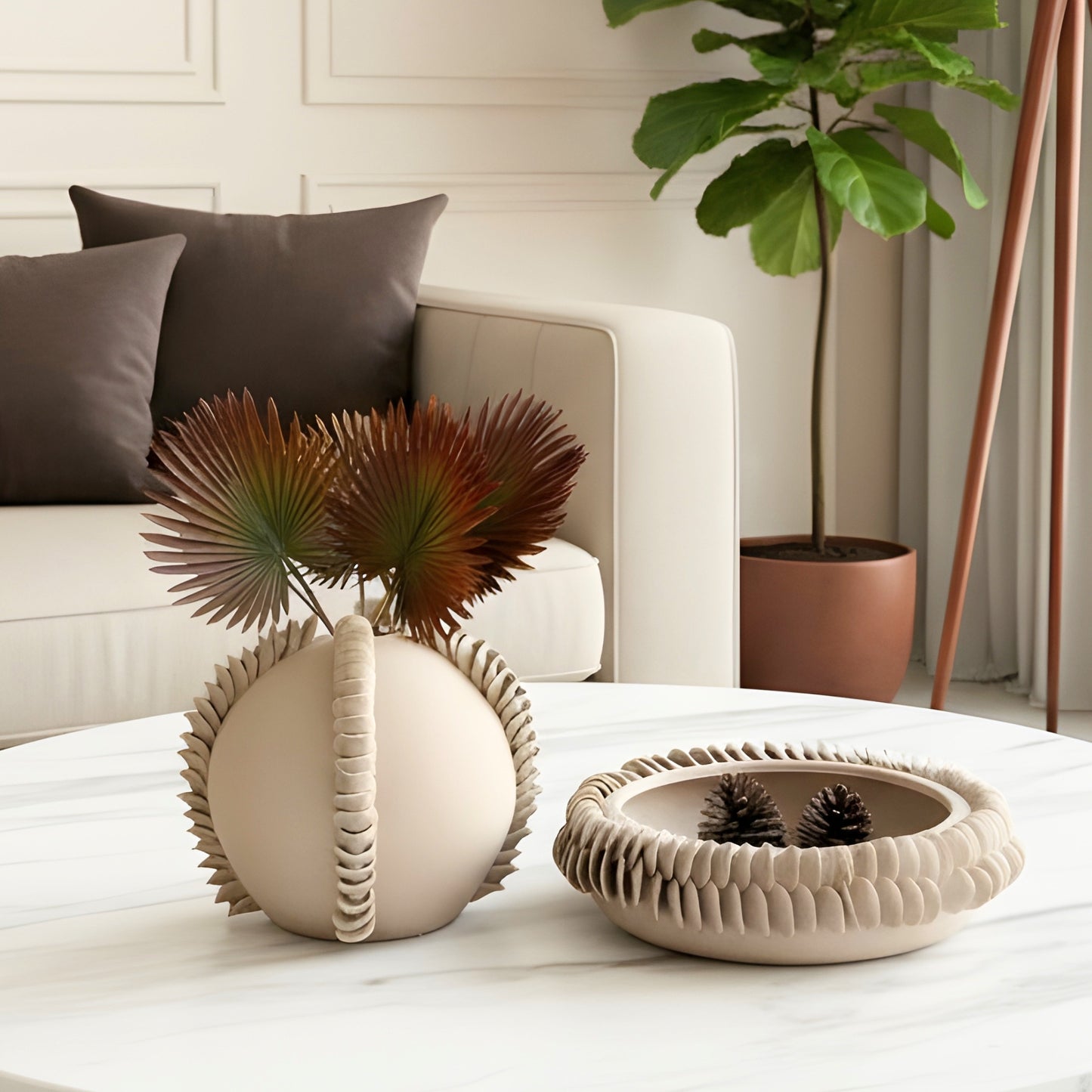 Dune - Handmade Ceramic Vase and Bowl